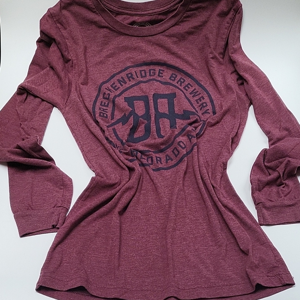 Breckenridge Red Fitted Long Sleeve Tee